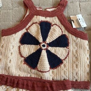 Zara crochet girls outfit new with tags